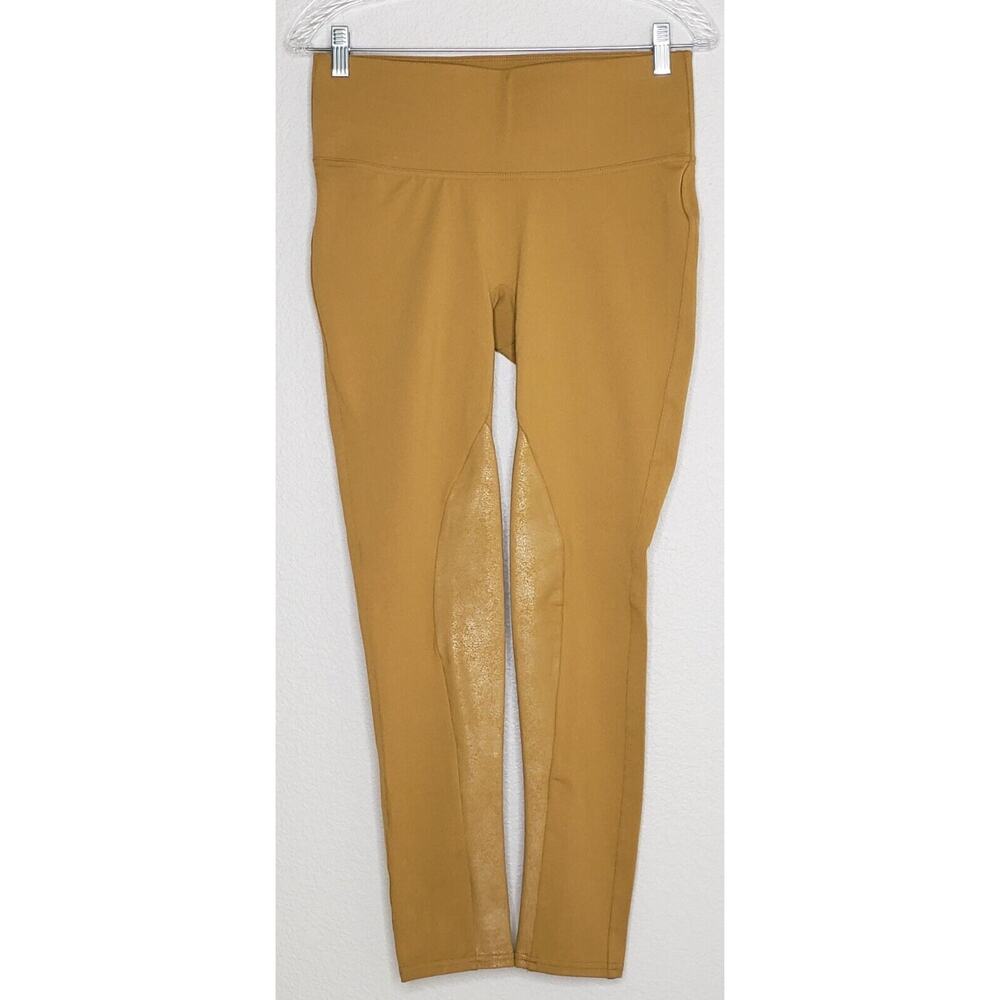 SPANX Womens Pants Medium Tan Tummy Tightening HiRise Ready To Wow Ankle Legging